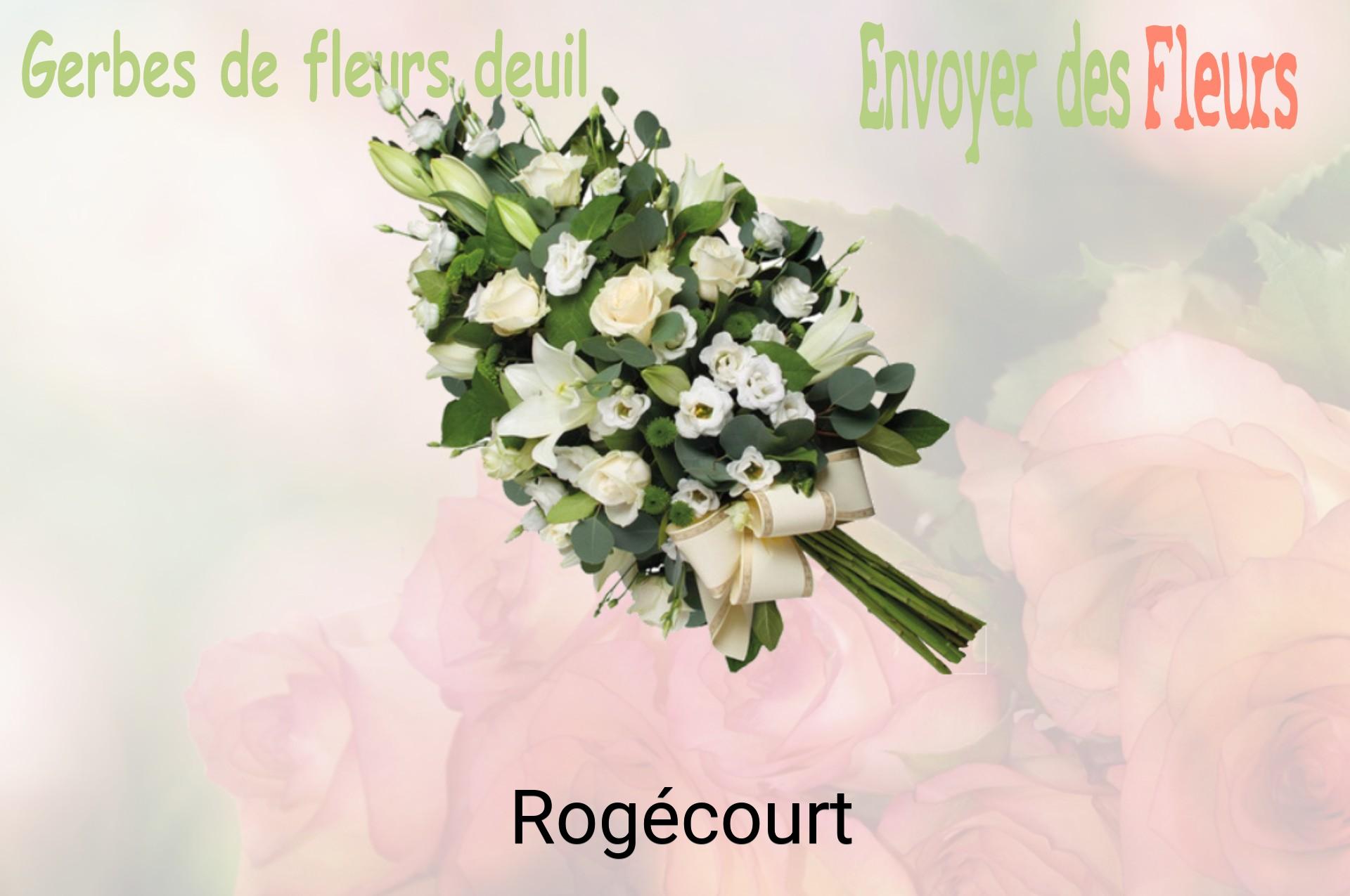 Gerbe de fleurs de deuil livrée à Rogécourt